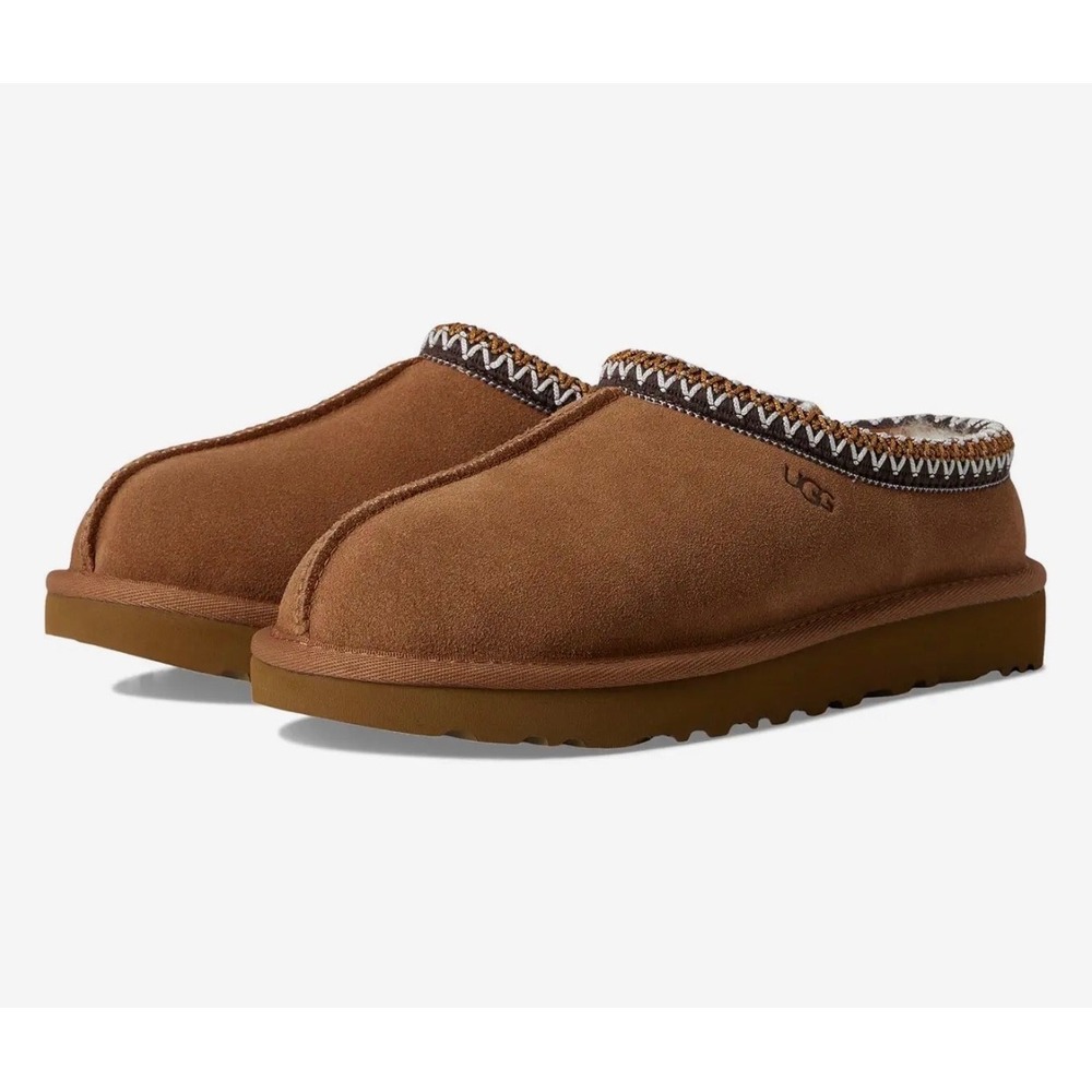 UGG Tasman Chestnut Suede Slippers Womens 9 Cozy Granolagirl Gorpcore